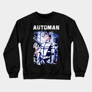Reviving the '80s Automan T-Shirt - Relive the Excitement of the Groundbreaking Sci-Fi Series Crewneck Sweatshirt